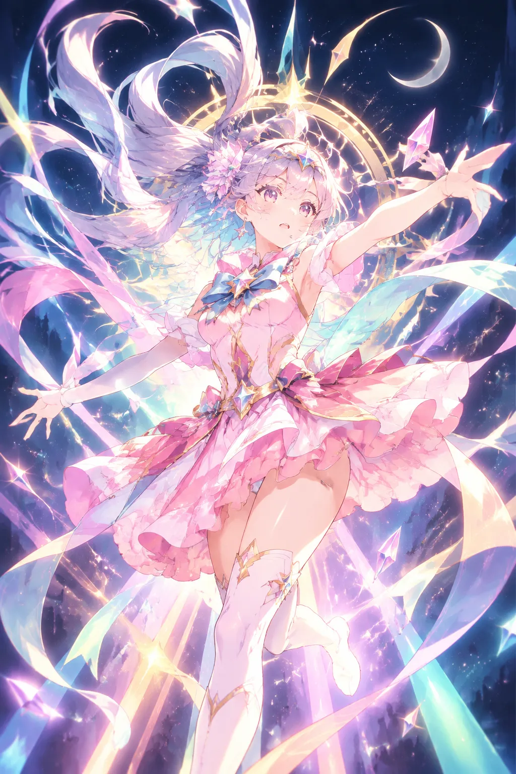 二次元动漫：魔法少女变身 效果图