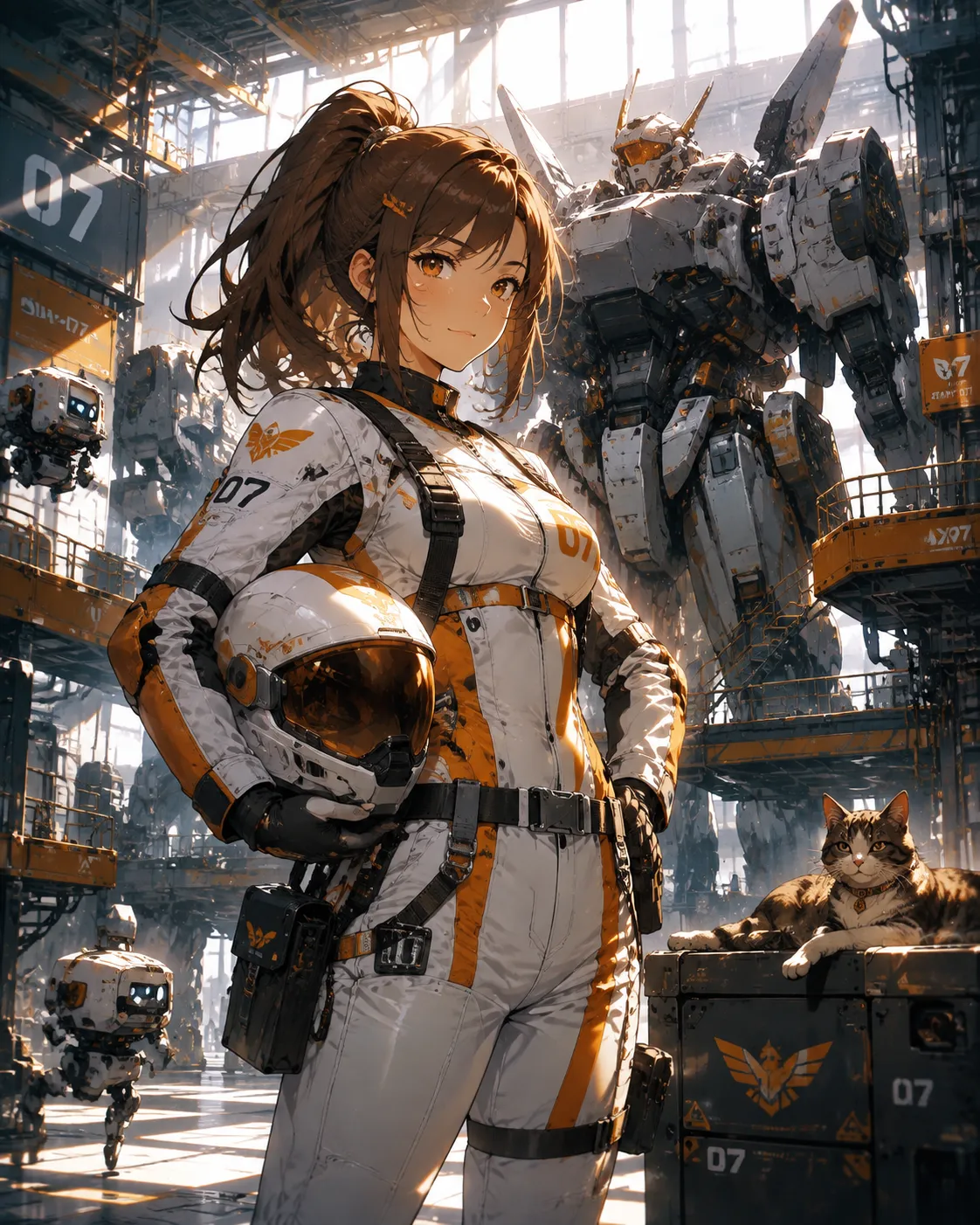 二次元动漫：机师少女 效果图