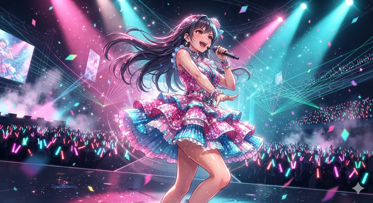 アニメ：アイドルのステージ