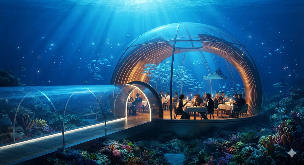 Architecture : Restaurant sous-marin