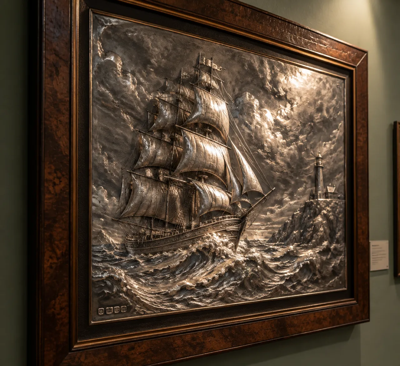 Silver Art: Embossed Ship