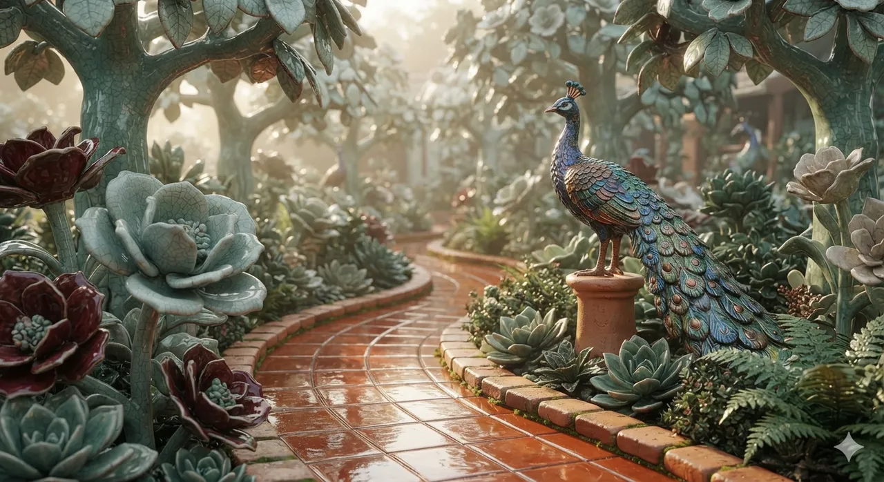 Art: Ceramic Glaze Garden