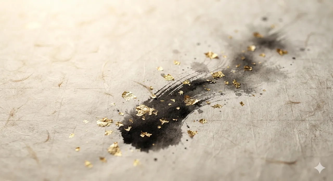 Estilos de arte: Tinta e folha de ouro