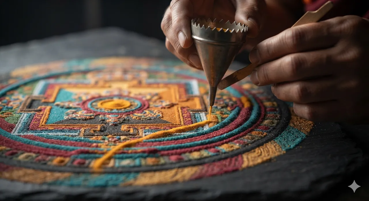 Estilos de arte: Mandala de areia