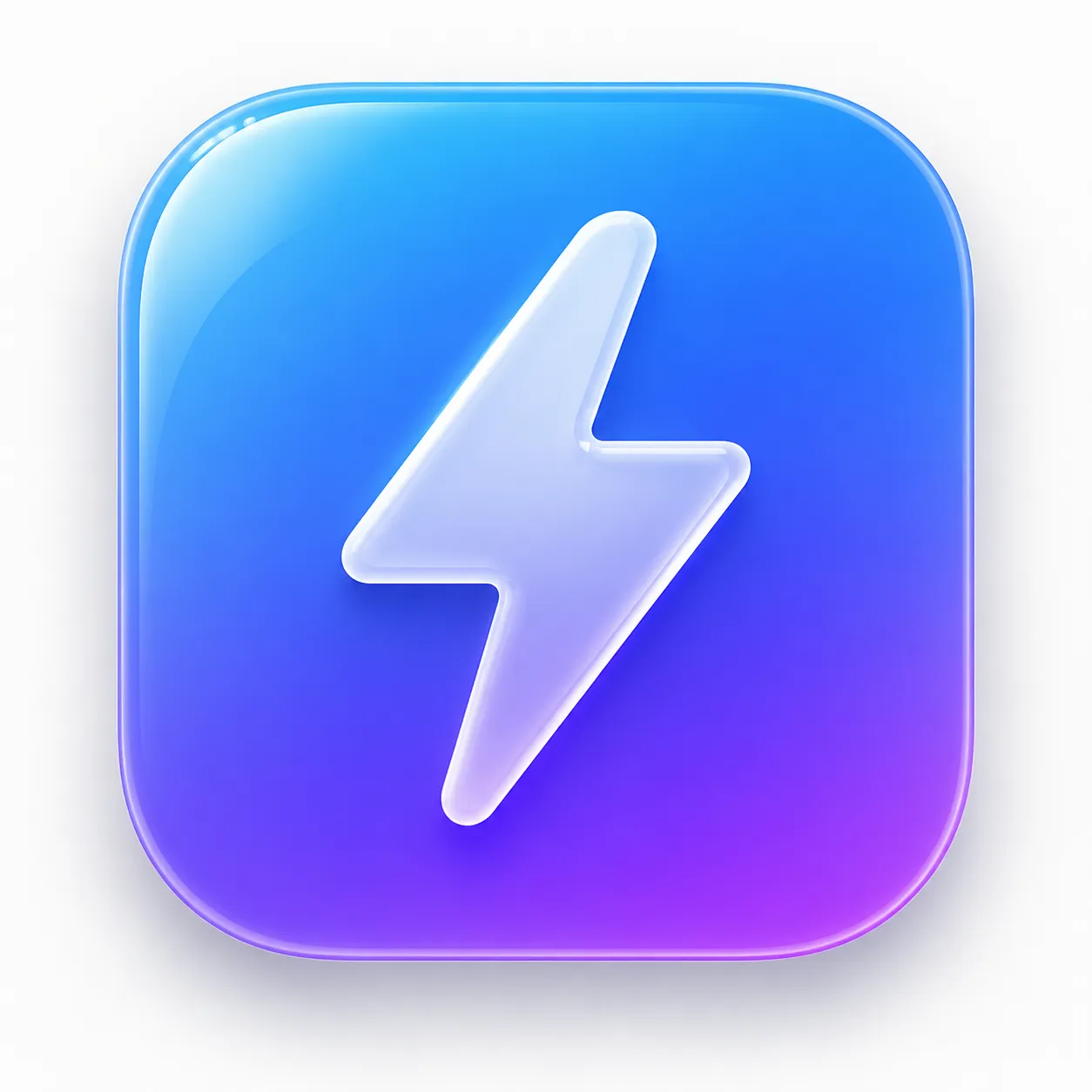 App 图标：渐变玻璃拟态 效果图