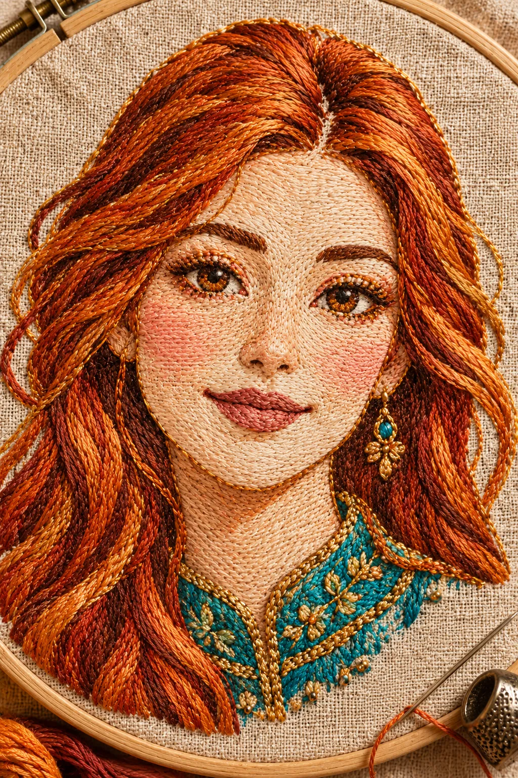 Embroidery Art: Thread Portrait