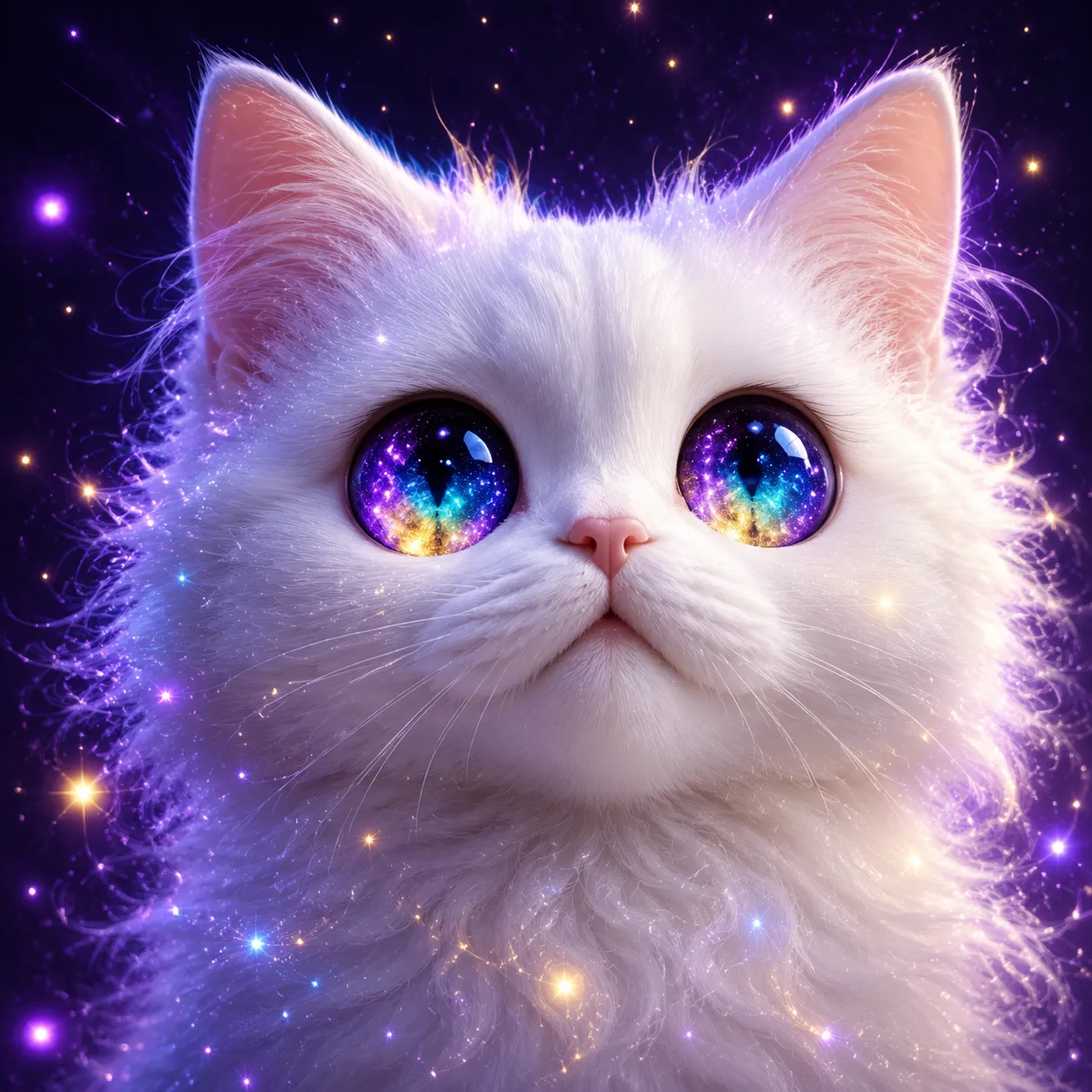 头像壁纸：星河小猫头像 效果图