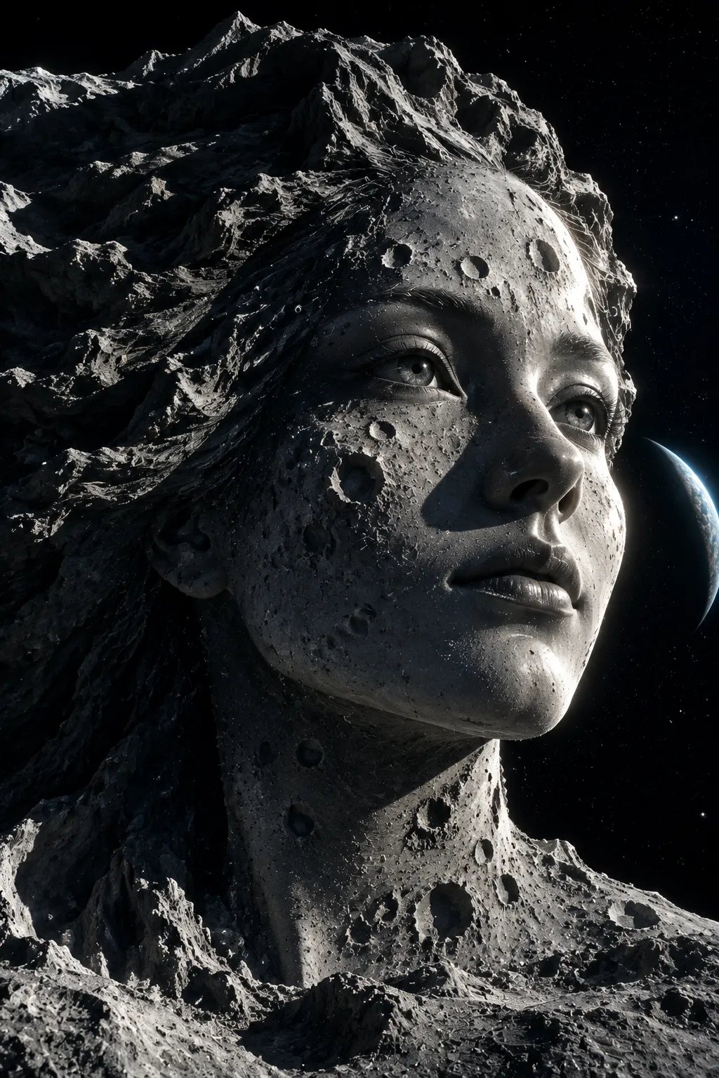 Lunar Art: Crater Face