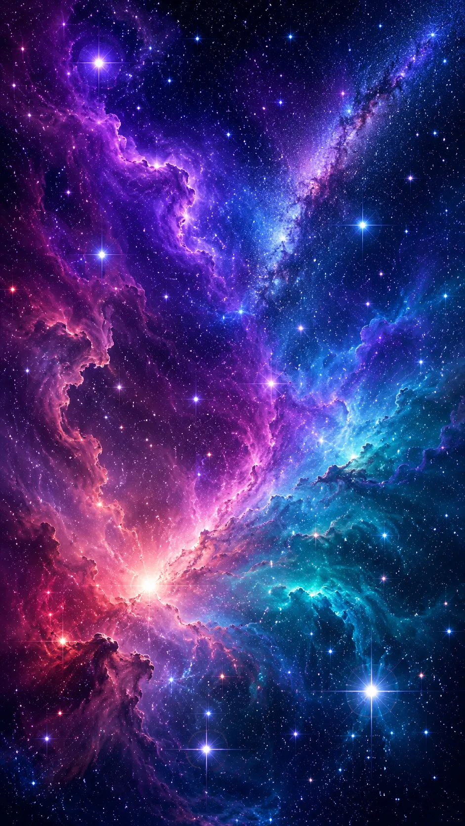 头像壁纸：星云极光壁纸 效果图
