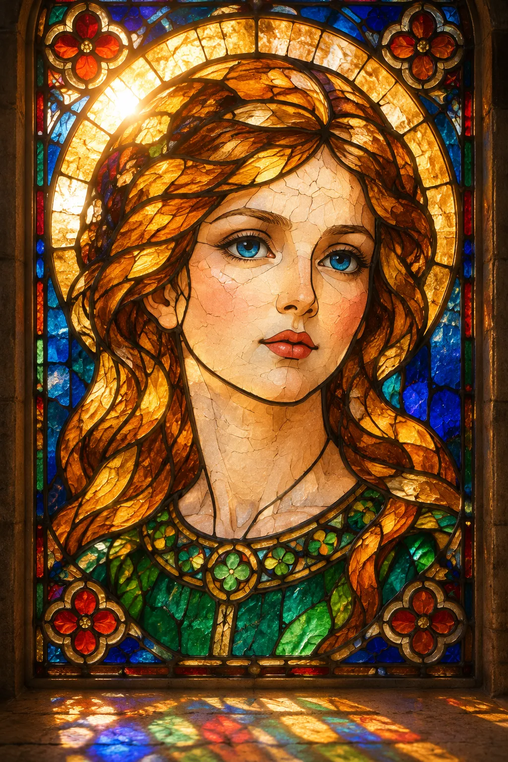 Glass Art: Stained Portrait