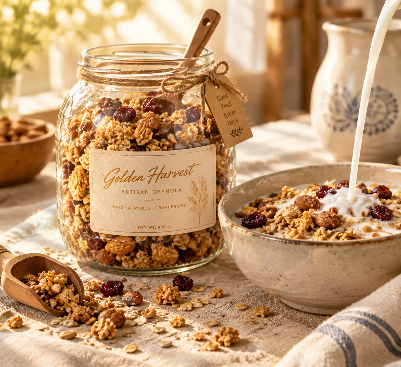 Brand Photography: Granola Cereal
