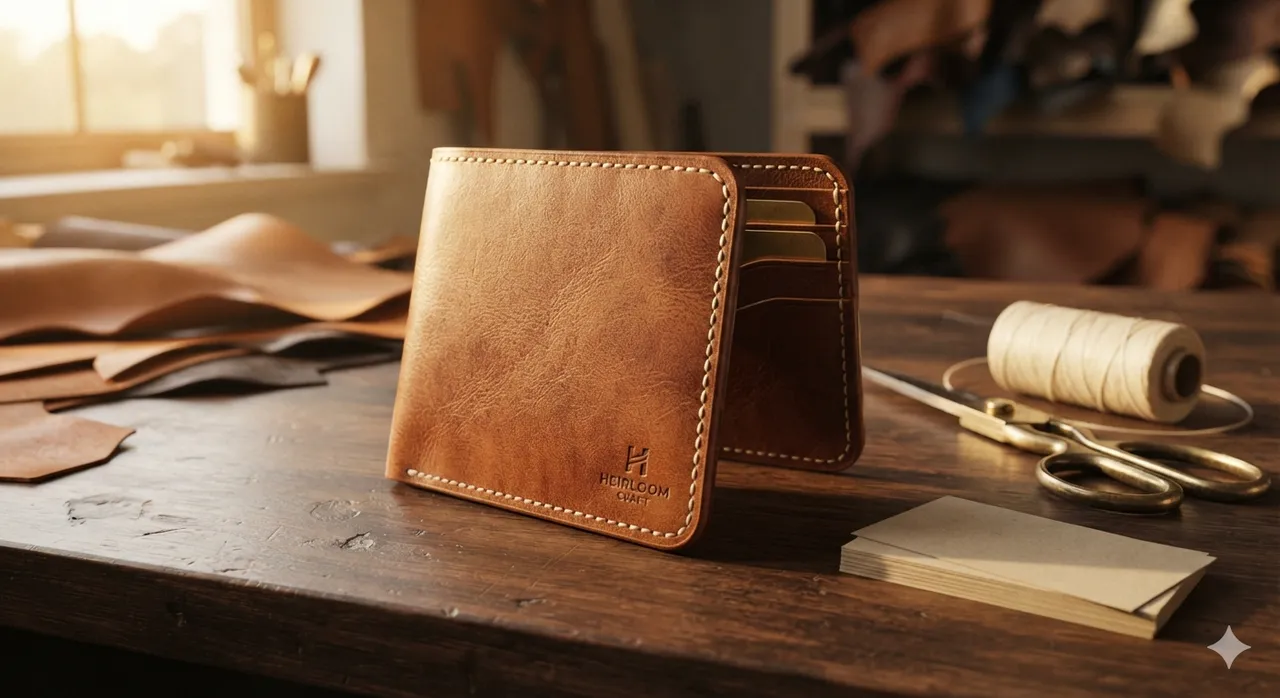Brand Design: Vegetable-Tanned Leather Wallet