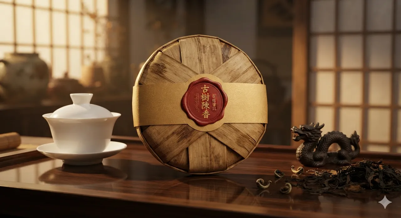 Diseño de marca: pastilla de té pu-erh
