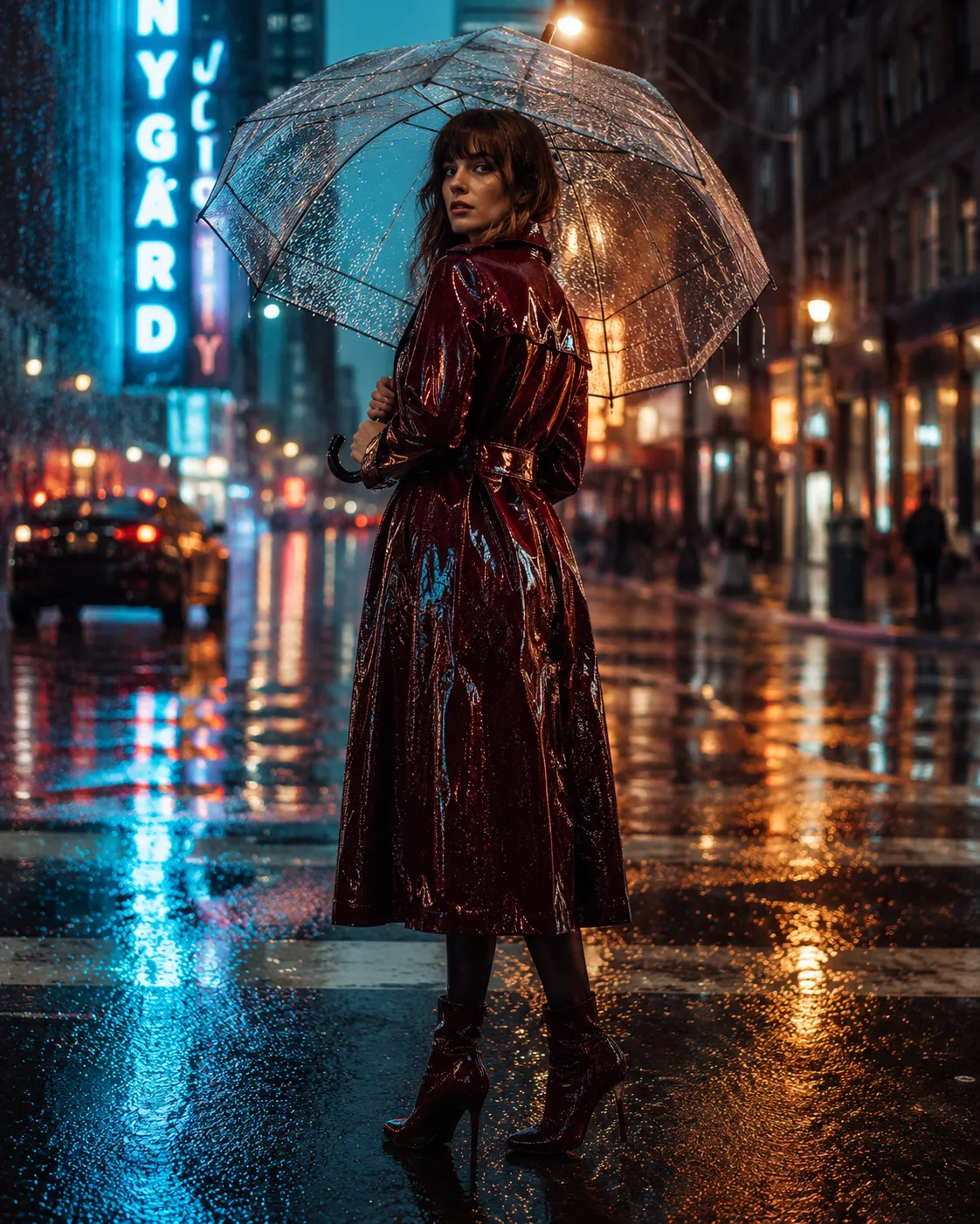 时尚大片：雨伞摩登大片 效果图