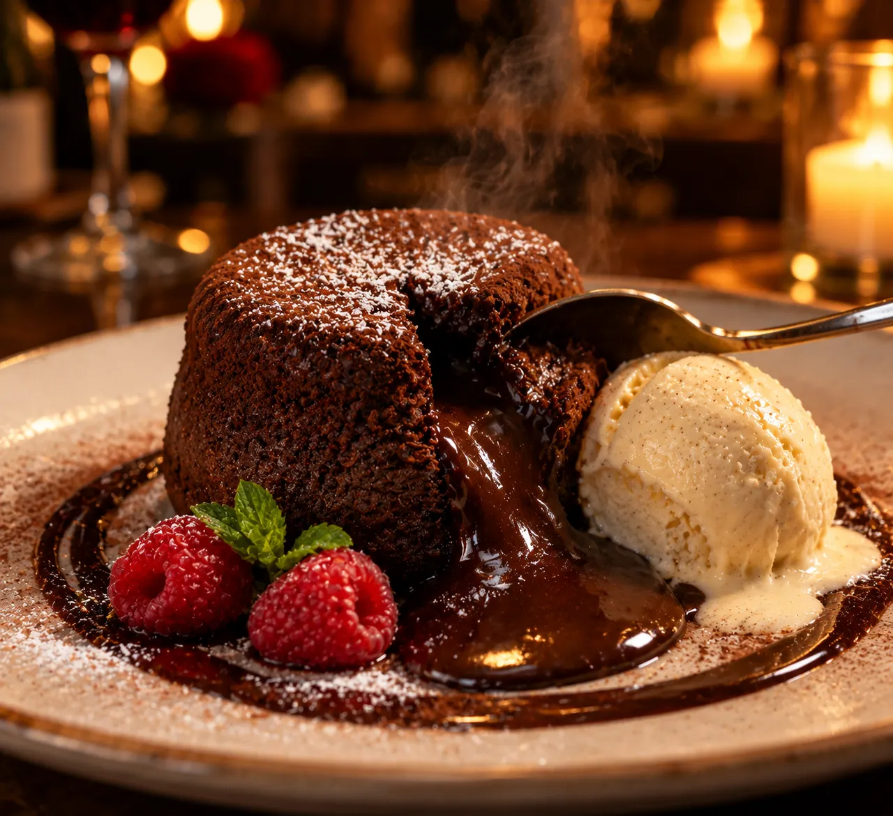 Food Photography: Chocolate Lava Cake