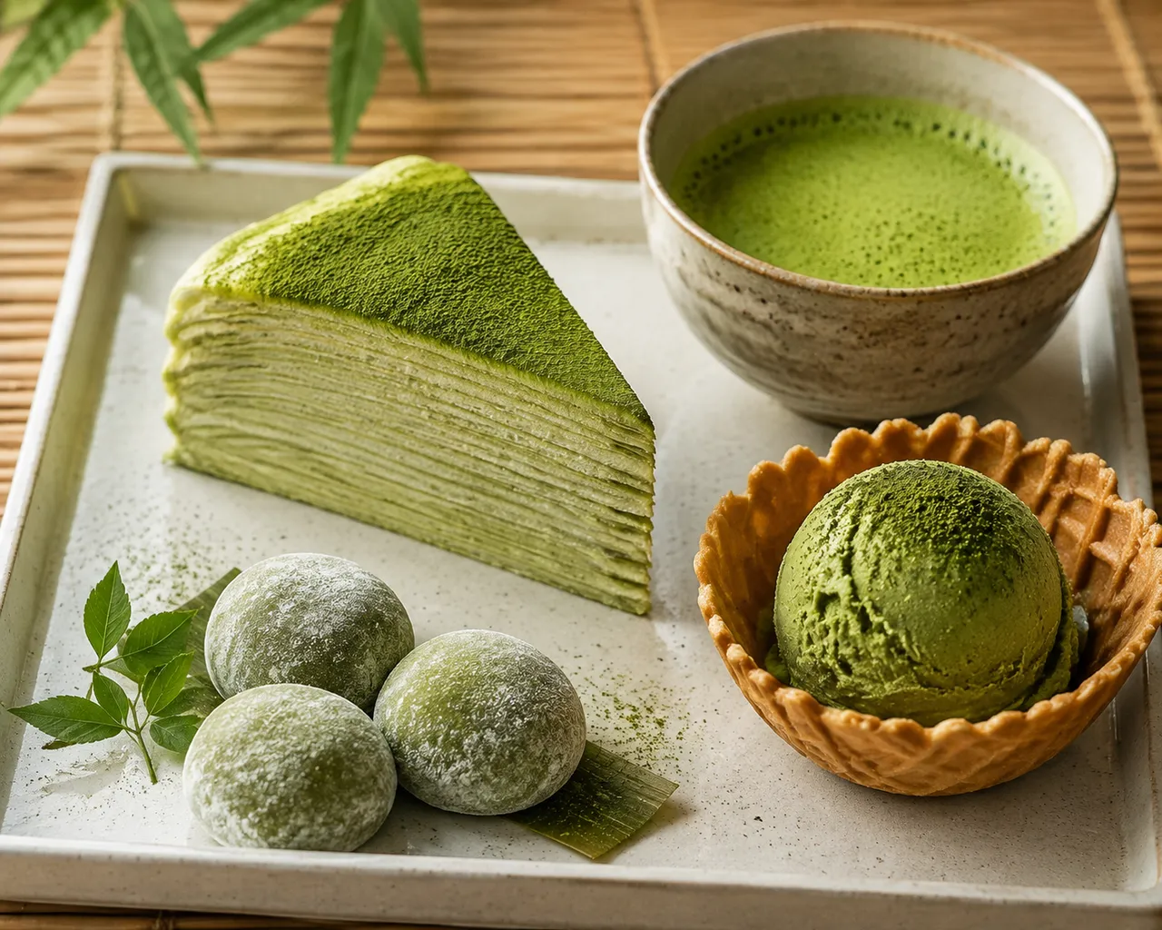 美食摄影：抹茶甜品集 效果图