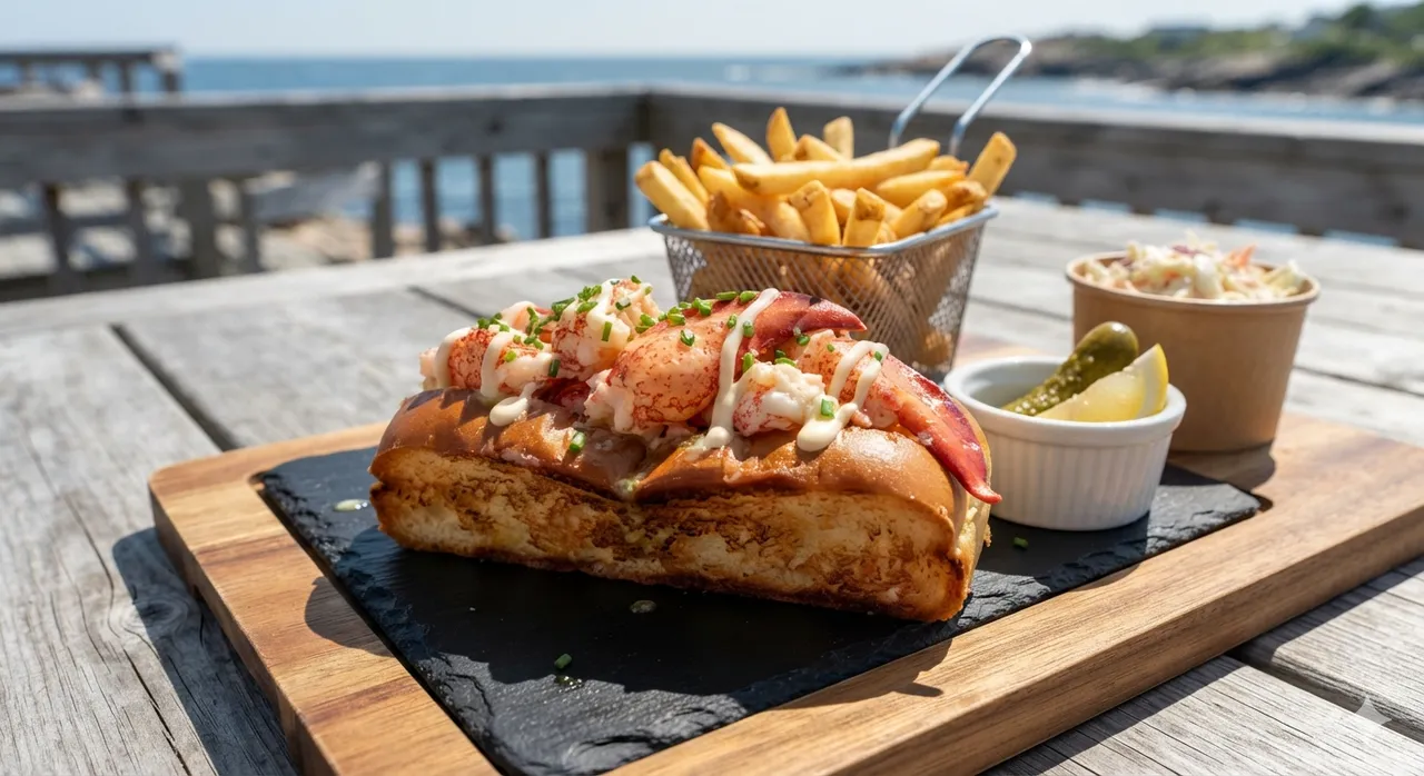Essen: Hummerbrötchen am Meer