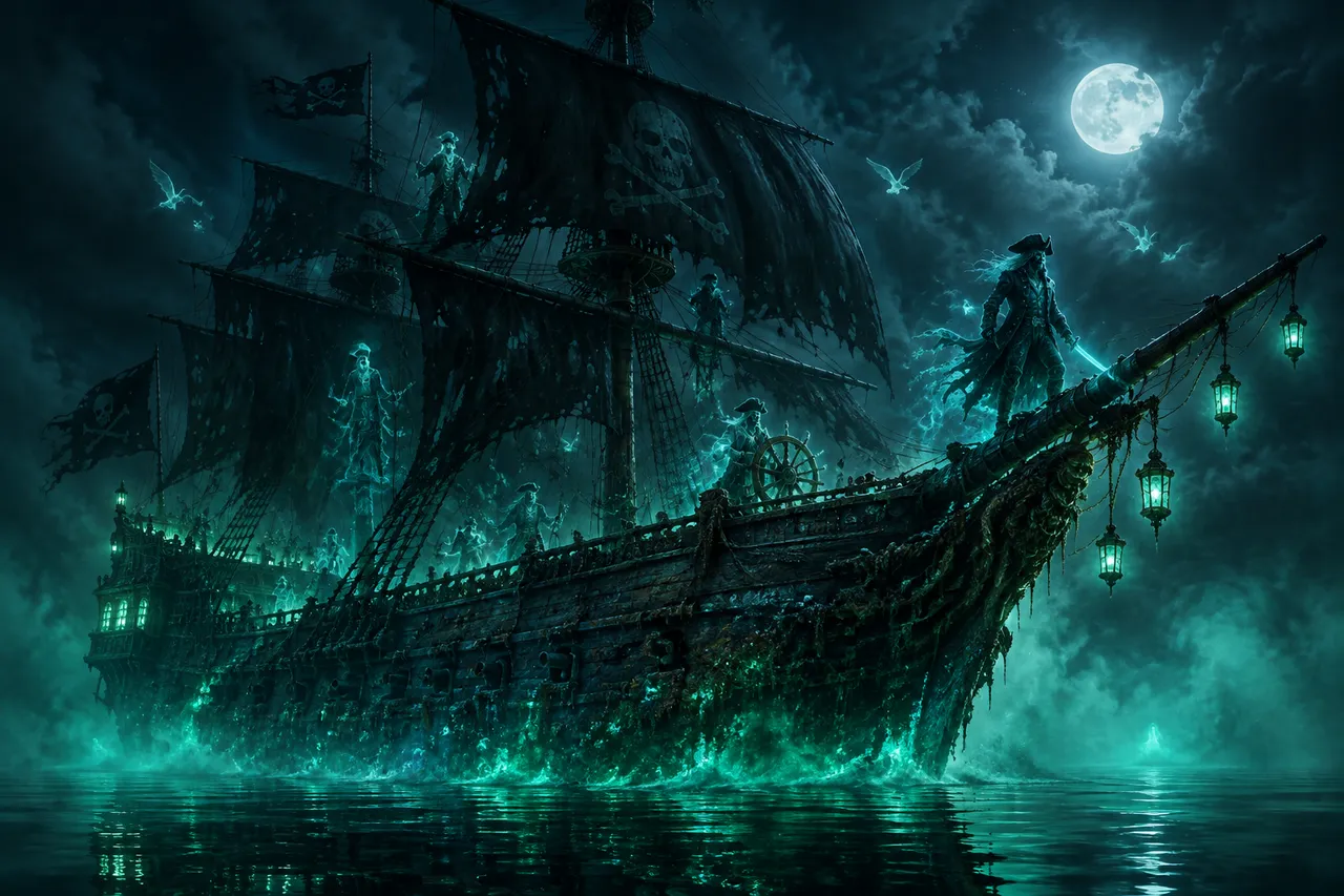 Game Key Art: Ghost Pirate Ship