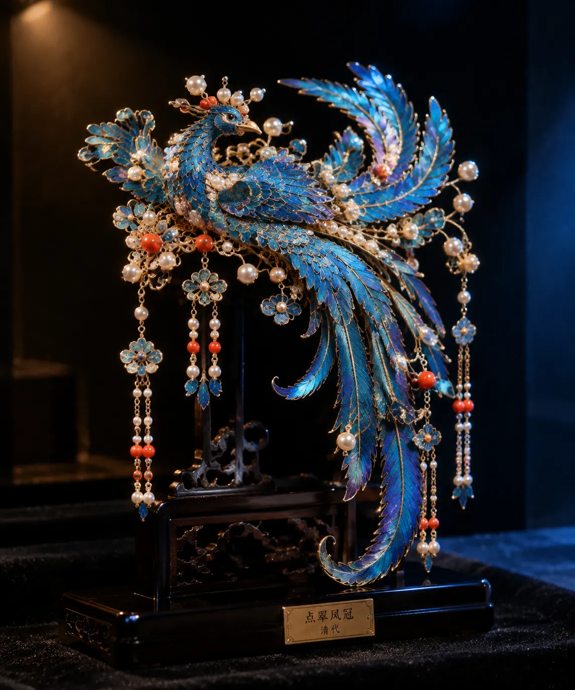 Guochao : ornement de cheveux diancui