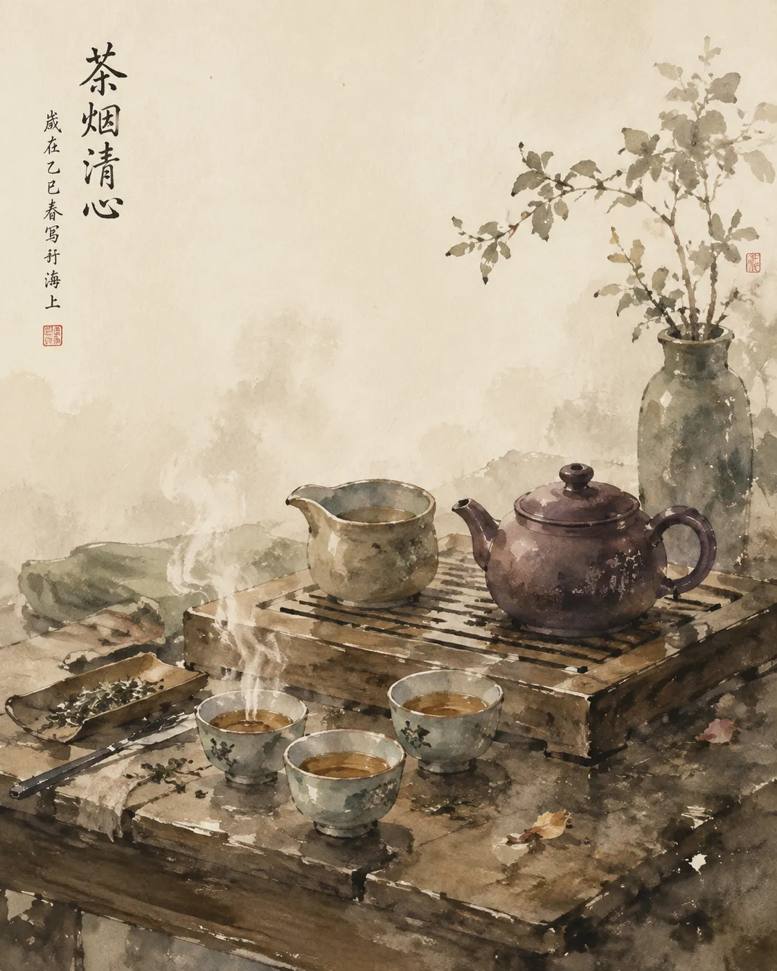 国潮古风：功夫茶意境 效果图