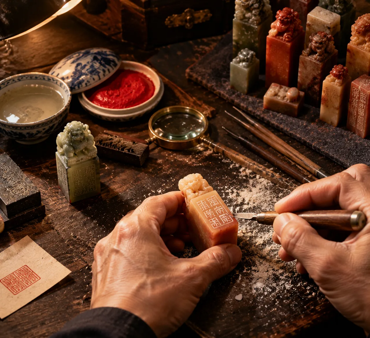 Guochao: Stempel-Gravur