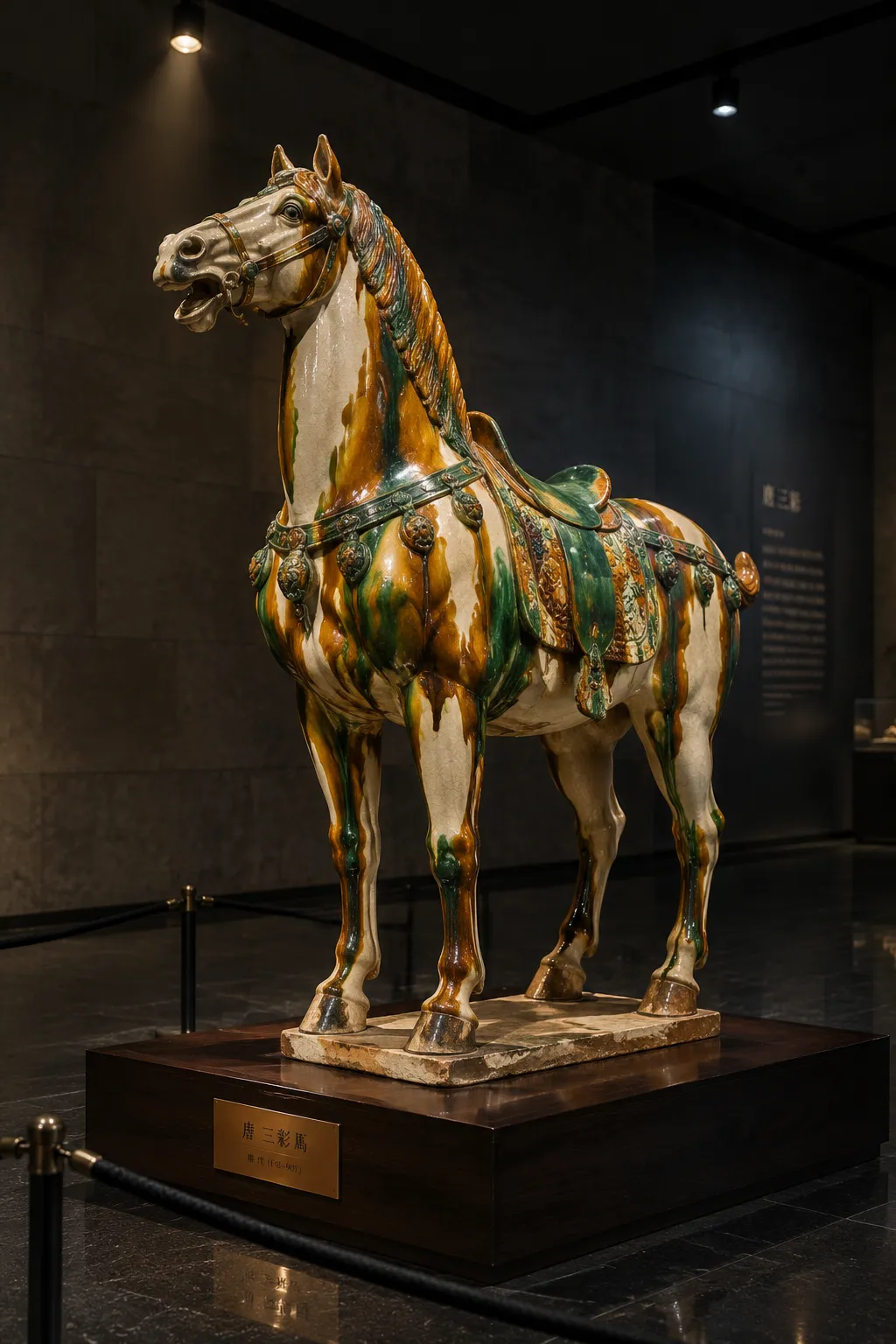 Guochao : cheval sancai des Tang