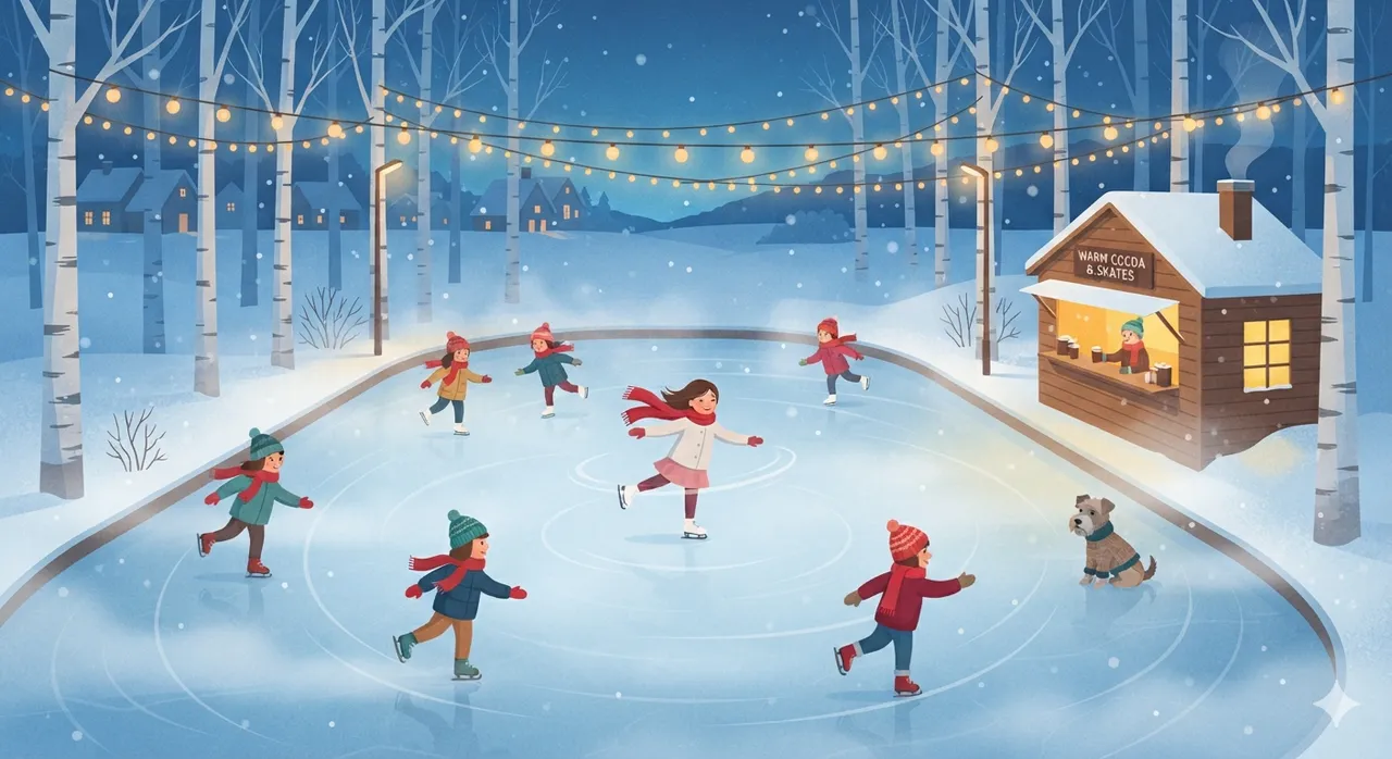 Ice Rink at Blue Hour
