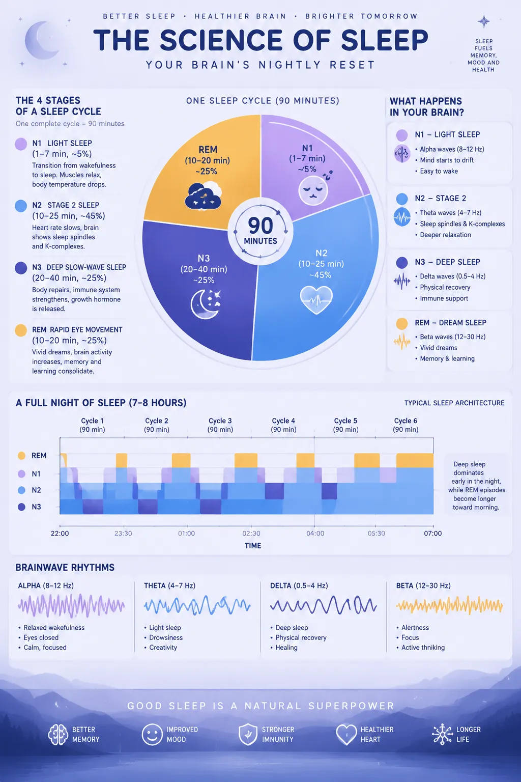 Infografis: Siklus Tidur Semalam