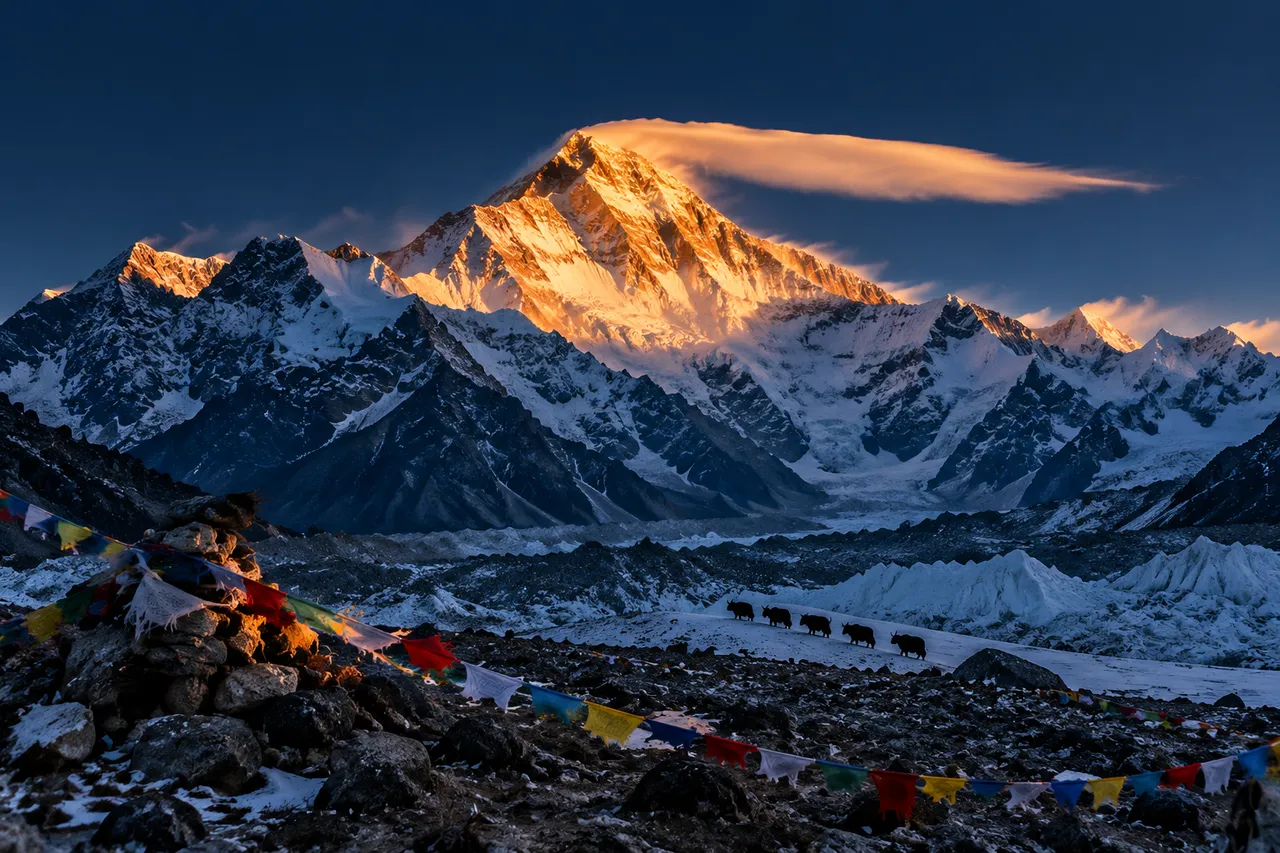 Paisaje: Luz alpina en el Everest