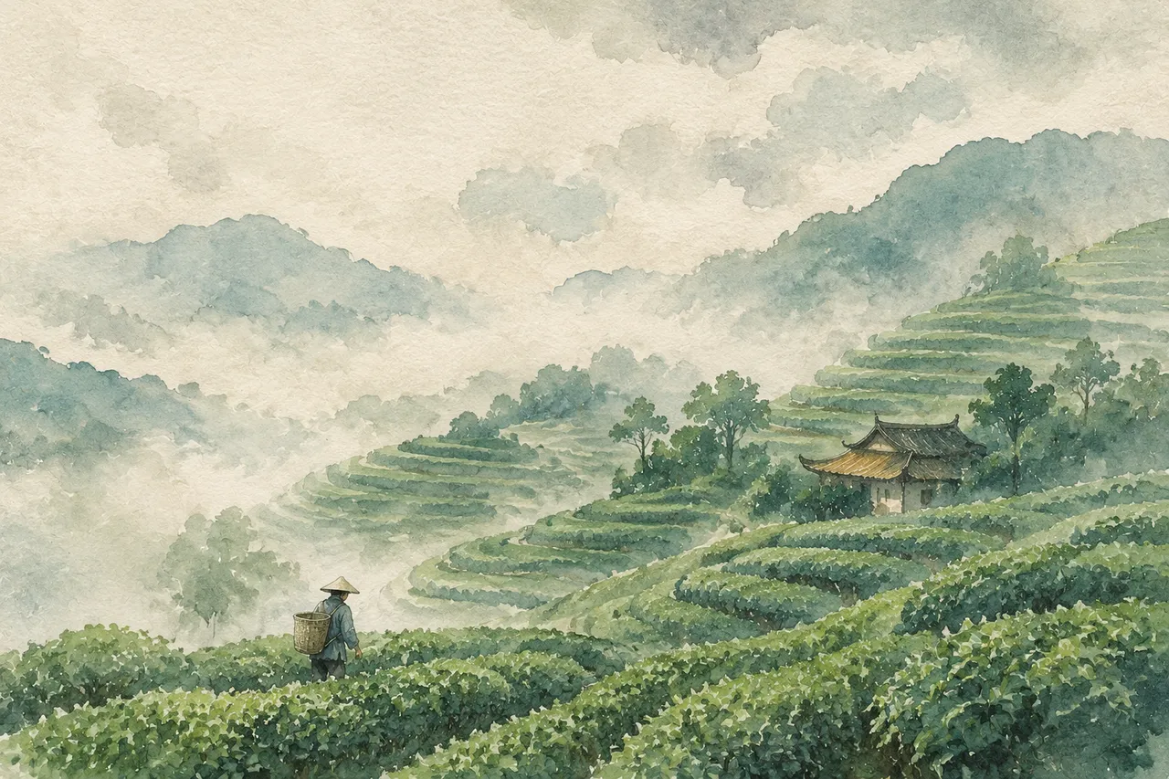 自然风光：云雾茶园 效果图