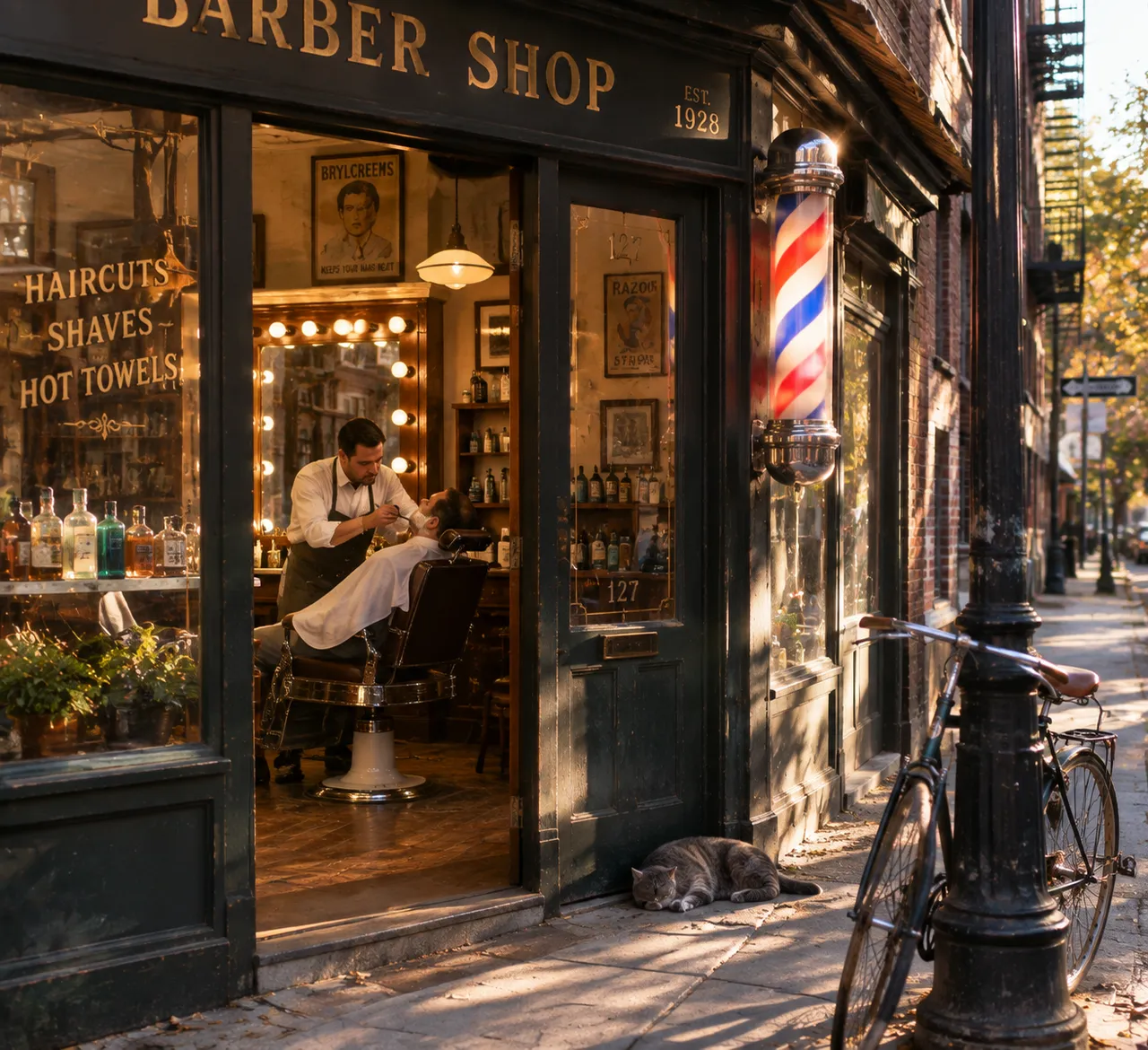 Fotografie: Alter Friseurladen