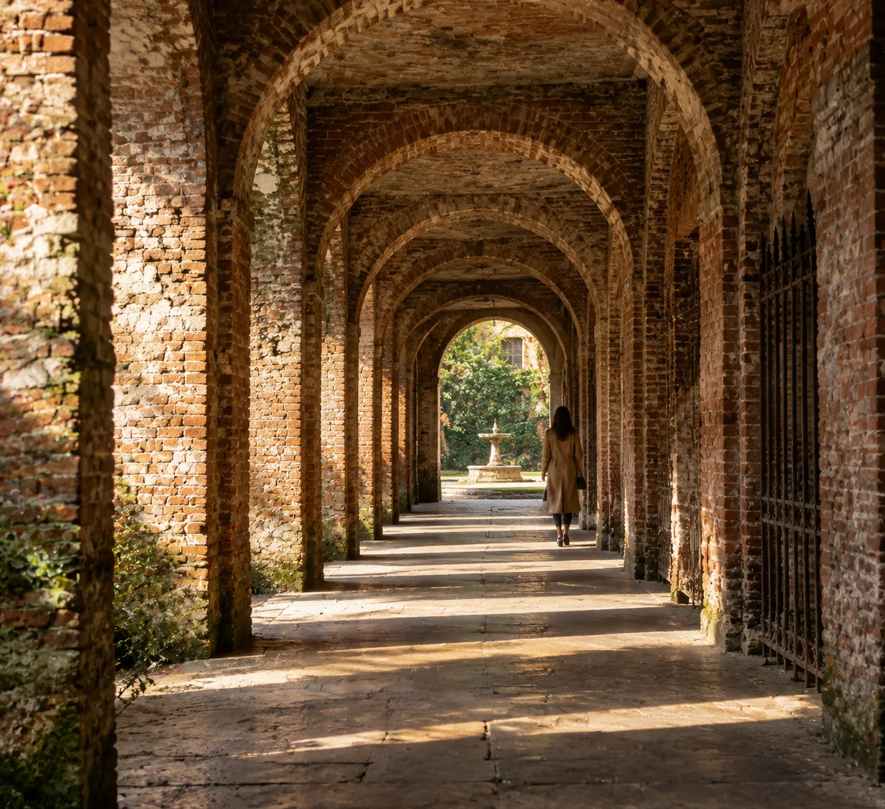 Architectural Photography: Old Brick Arcade