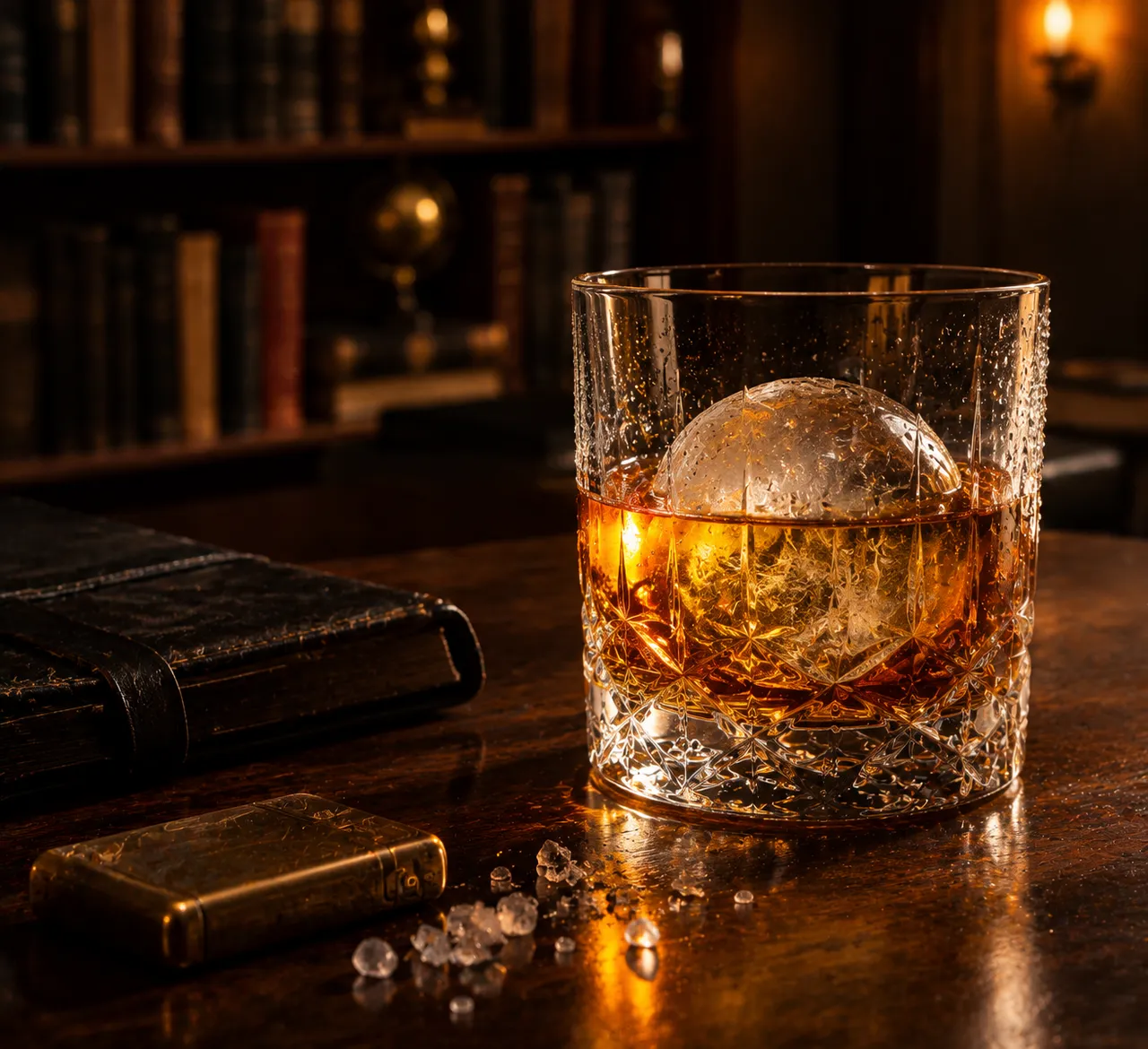 Photographie : Whisky sur glace (still life)
