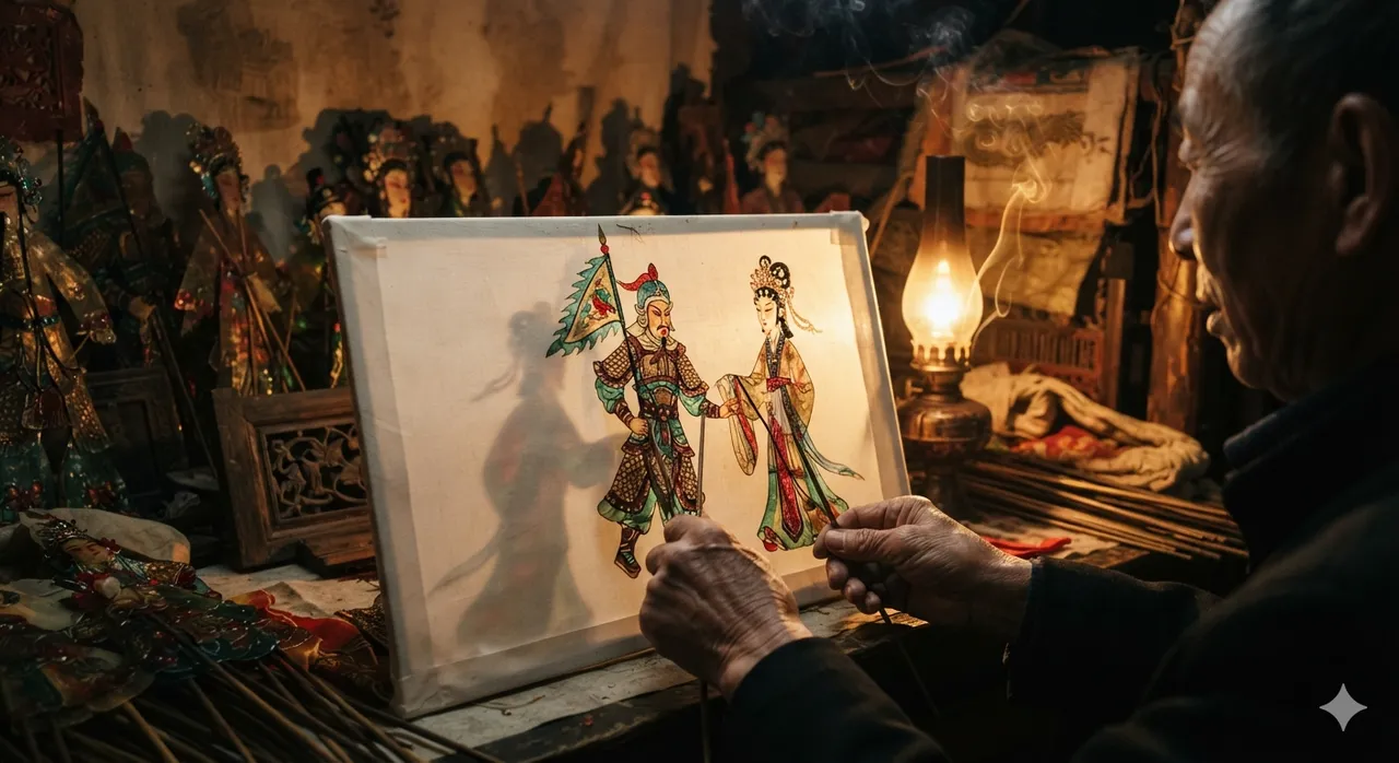 Documentary Photography: Shadow Puppet Backstage