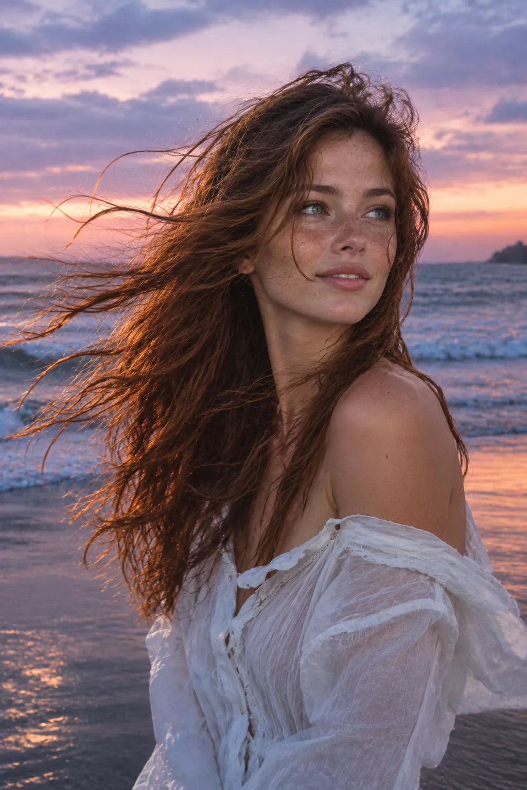 Portrait Photography: Beach Wind