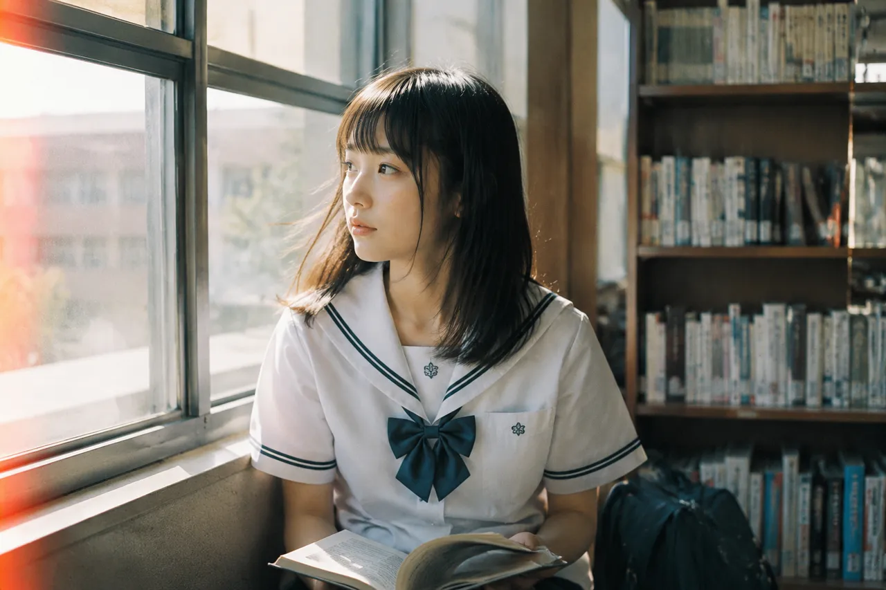 胶片写真：日系校园少女 效果图