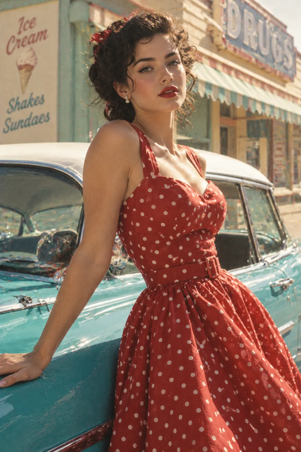 Portrait Photography: Vintage Red Dress