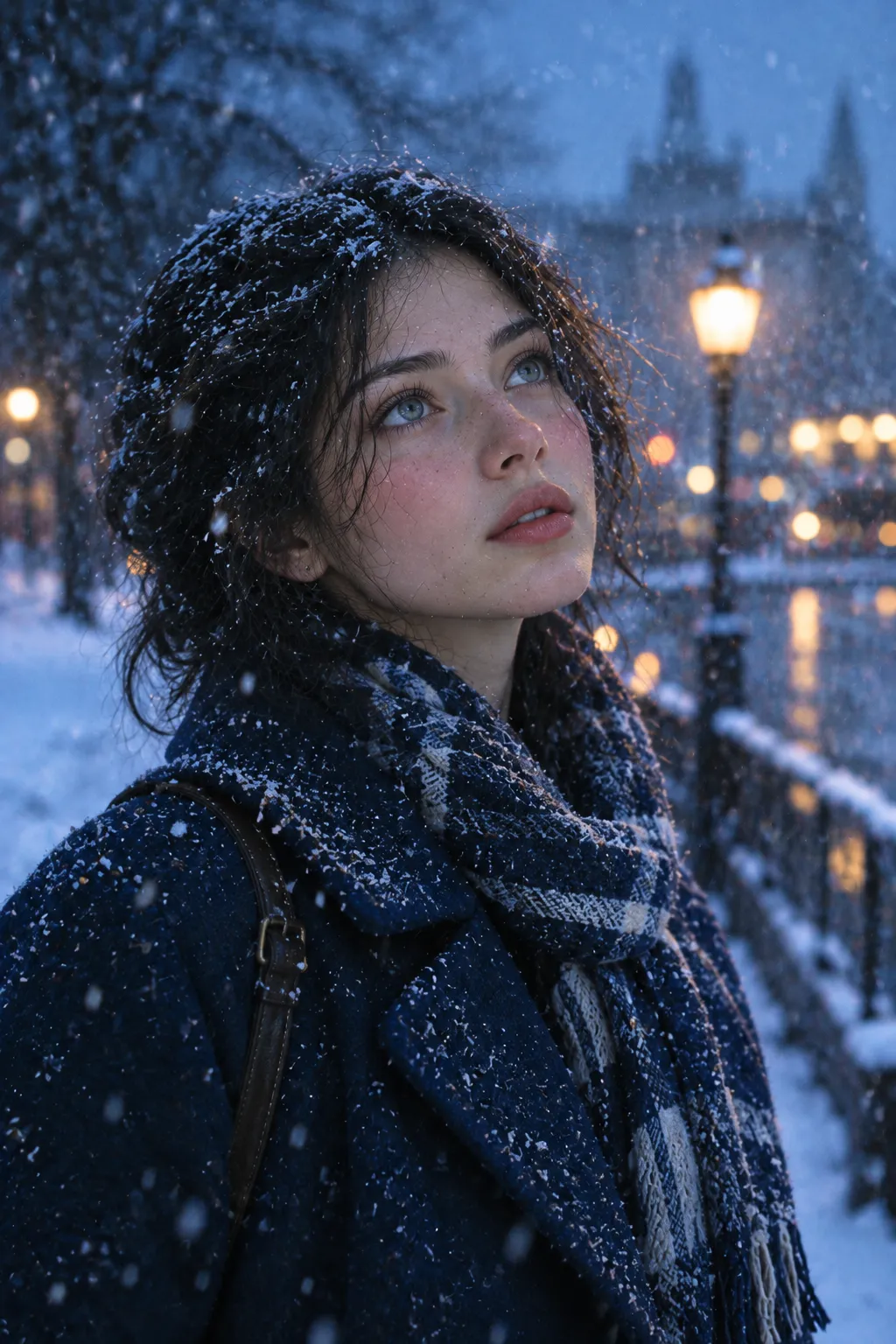 Portrait : Neige qui tombe