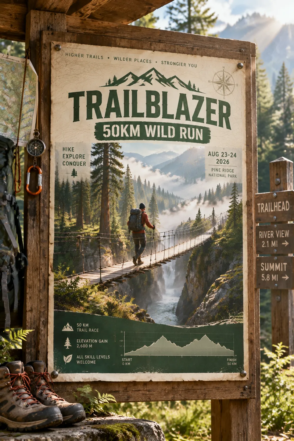 Outdoor Sports: Forest Trail Challenge