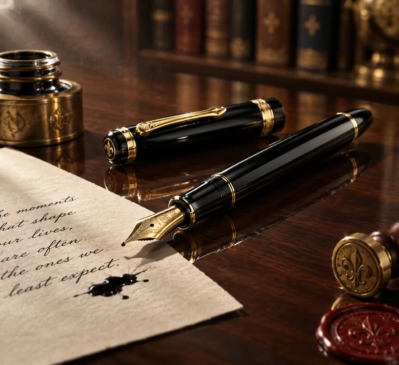 Photographie produit : Stylo plume de luxe