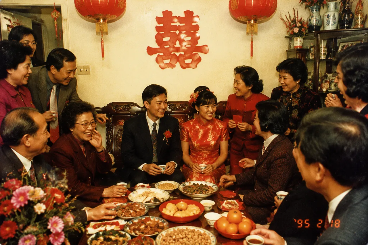 复古胶片：90 年代中式婚礼 效果图