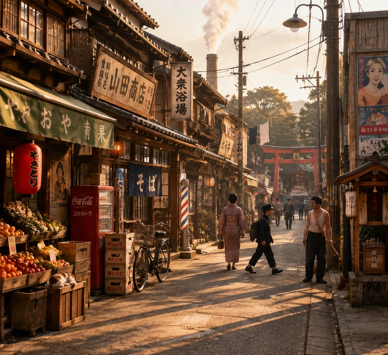 Vintage Photography: Showa-Era Shopping Street