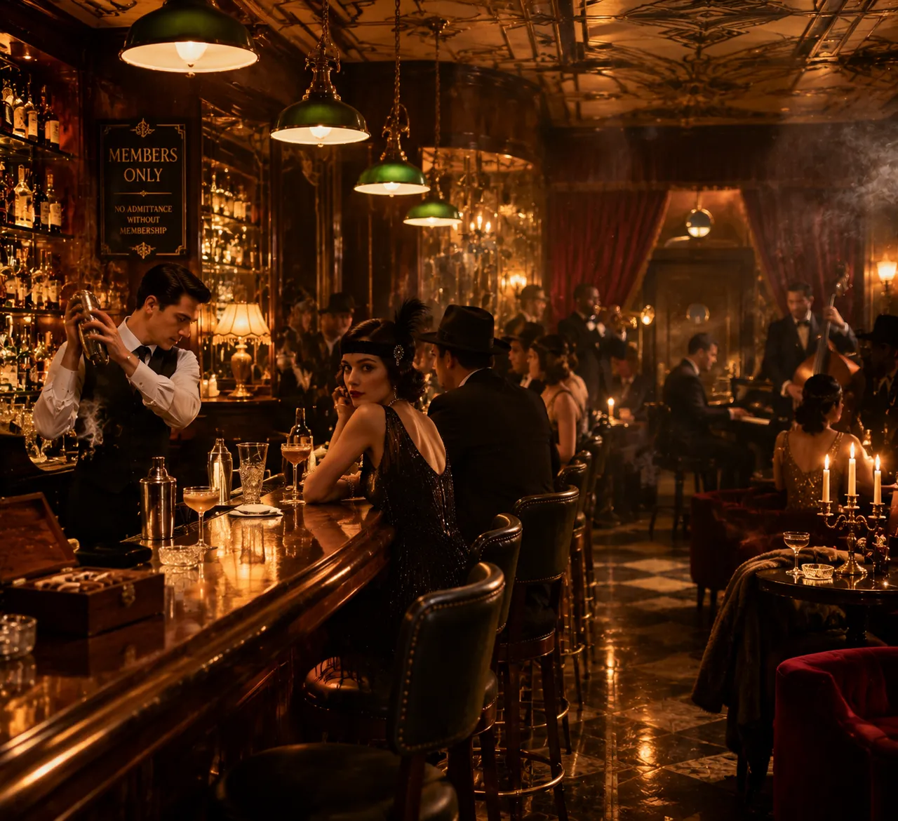 Fotografi Vintage: Bar Speakeasy 1920-an
