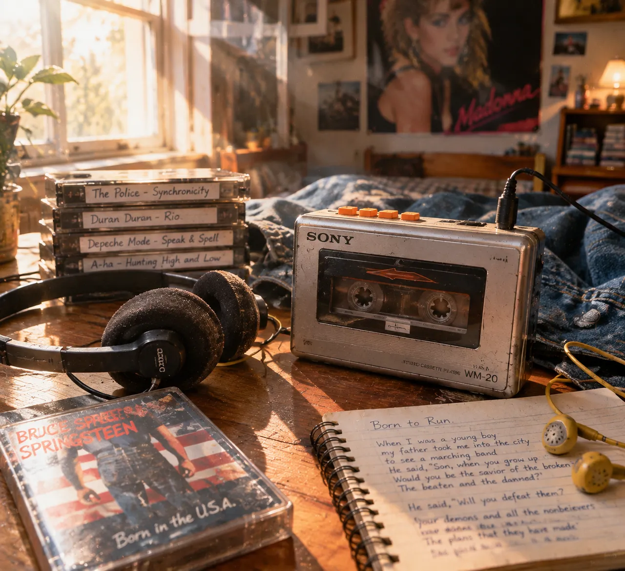 Fotografi Vintage: Walkman 1980-an di Cahaya Pagi