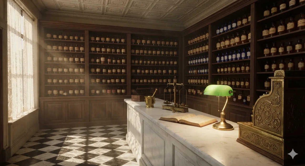 Lieux d'antan : pharmacie des années 40