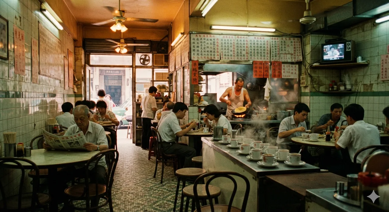 Retro Scene Photography: Hong Kong Cha Chaan Teng